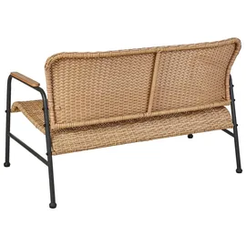 Beliani Lounge Set 4-tlg. Beige/Schwarz