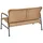 Beliani Lounge Set 4-tlg. Beige/Schwarz