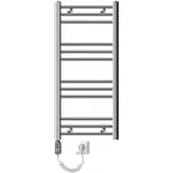 ECD Germany Badheizkörper mit Heizstab 600W 400 x 800 mm Chrom