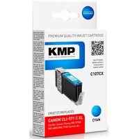 KMP C107CX kompatibel zu Canon CLI-571XL cyan (1569,0003)