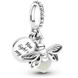 Pandora 799352C01 Silber Charm-Anhänger Leuchtendes Glühwürmchen