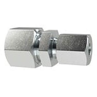 Riegler 159329-GV2218LSTRED Gerade Reduzierverschraubung, Rohr-Außen-Ø 22/18, Stahl verzinkt,