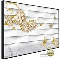 papermoon Infrarotheizung »EcoHeat - Muster mit Blumen«, Matt-Effekt - bunt