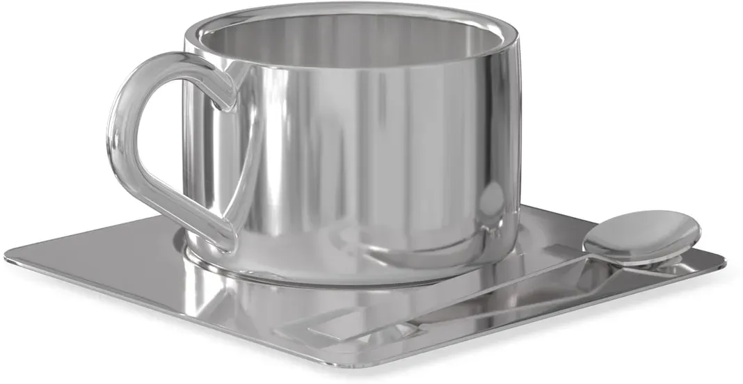 Nichba Design - Kaffeeset , Edelstahl (3-tlg.)