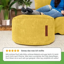 Green Bean Sitzsack-Hocker, Gelb,