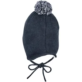 Sterntaler Kid's OCS Strickmütze Pompon Blau 43 cm