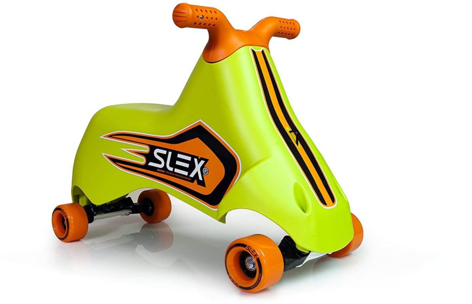 SLEX RACER Rutschfahrzeug in grün Kinder Rutschauto ABEC 3 Longboard Rollen bis 35kg