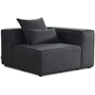 Home Deluxe Modulares Sofa VERONA -versch. Ausführungen - Hocker - anthrazit