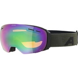 Alpina Granby Q-Lite Wintersportbrille Schwarz Unisex Grün, Sphärisches Brillenglas