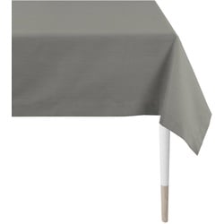 Apelt Tischdecke Uni 140 x 250 cm Mischgewebe Grau Anthrazit