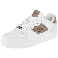Sneaker KARL KANI "89 CLASSIC", Damen, Gr. 38,5, weiß, beige, Leder, Schuhe Sneaker