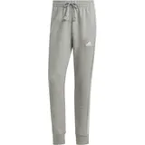 Adidas Essentials French Terry Tapered Cuff 3-Streifen Hose Medium Grey Heather / White XL