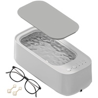 EBKCQ 500ML Tragbare Ultraschallreinigungsgerät Brille, Reiniger Ultraschallgerät, Mit 3 Zeitfunktionen, Professioneller Ultraschallreiniger für Schmuck, Brillen, Uhren, Silber, Ringe, Halsketten