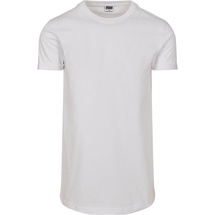 URBAN CLASSICS Short Shaped Turn Up Tee in Weiß, Größe XXL