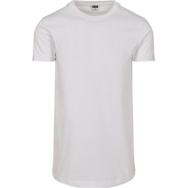 URBAN CLASSICS Short Shaped Turn Up Tee in Weiß, Größe XXL