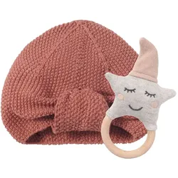 nordic coast company Rassel Rosa + Turban Kupfer Dekoration 2 ct Weiss