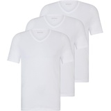 HUGO BOSS Hugo Herren T-Shirt Vn 3p Co T-Shirt, New White, XL