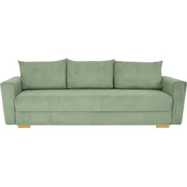 Home Affaire Schlafcouch Polyester 3-Sitzer Grün