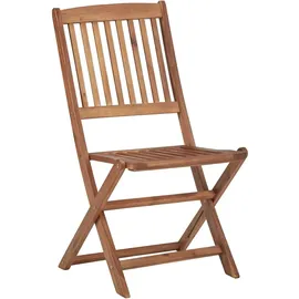 vidaXL Klappbare Gartenstühle 47,7 x 91 x 91 cm braun 6 St.