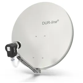 Dur-Line Select 75/80 hellgrau + Quad LNB