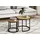 home collective Couchtisch Rund Eiche hell 50 x 43 cm
