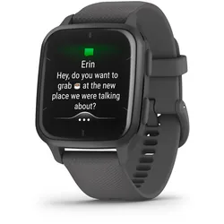 Smartwatch GARMIN "VENU SQ 2", grau (dunkelgrau), Smartwatches, ohne eSIM