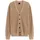 Bugatti Cardigan "Regular Fit", Herren, Gr. L, 40, beige, Strick, 50% Baumwolle, 50% Polyester, unifarben, regular fit, V-Ausschnitt, Rippbündchen, Strickjacken, mit V-Ausschnitt und Ripp-Struktur