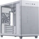 Asus Prime AP201 Tempered Glass MicroATX Gehäuse weiß