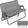 Costway Campingstuhl Klappstuhl Grau
