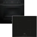 Siemens Backofenset Teleskopauszug 3D Heissluft EcoClean Induktion PowerBoost
