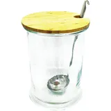 Home Deco Factory Trinkglas, 5 l, Transparent/Braun