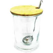 Home Deco Factory Trinkglas, 5 l, Transparent/Braun