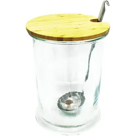 Home Deco Factory Trinkglas, 5 l, Transparent/Braun