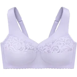 GLAMORISE MagicLift Baumwoll-Stütz-BH - Flieder 125F Damen 