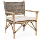 BIZZOTTO Gartensessel Tarifa aus Rattan mit Kissen