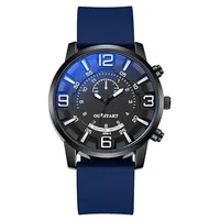 LIWEARE Armbanduhr für Kinder, Analog Quartz Uhr Zeitlehre Jungen Uhr Soft Band Lernzeit Armbanduhr Outdoor Sports Uhren (Blau)