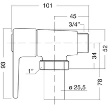 Benkiser Typ 810 WC-Druckspüler