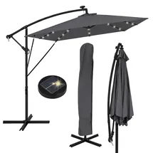 ML DESIGN modern living Ampelschirm Ø 330 cm Anthrazit