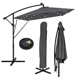 ML DESIGN modern living Ampelschirm Ø 330 cm Anthrazit