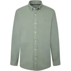 Pepe Jeans für Herren. PM308728 Manley grünes Hemd (L), Lässig, Baumwolle, Langarm