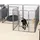 LIONTO Freilaufgehege 80 x 80 x 80 cm grau