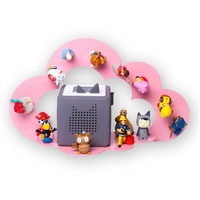 moin minis Wolke Rosa magnetisches Regal kompatibel mit 25 Tonie Figuren und Tonie Box Wolkenregal für Kinder Hörfiguren Tonies Magnetregal Kinderzimmermöbel