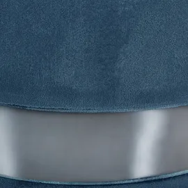 Beliani Pouf mit Stauraum 2er Set DORIS Samtstoff Blau