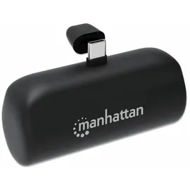 Manhattan Powerbank 5000 mAh mit integriertem USB-C-Stecker 10 W