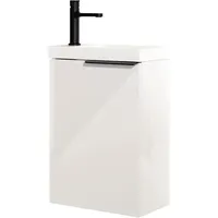 Bernstein Waschtischunterschrank Bernstein tim 40cm mit Waschbecken Weiß glänzend