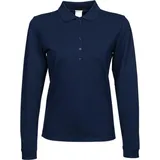 Tee Jays Damen Luxus Piqué Stretch Polo langarm 146 navy