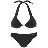 LASCANA Triangel-Bikini Gr. 40, Cup C, schwarz Gr.40