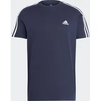 Adidas Essentials Single Jersey 3-Stripes, T-Shirt Legende Tinte/Weiß, L