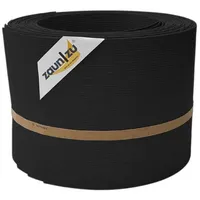 zaunzu® Sichtschutz Rille 10 x 255 cm Schwarz 10 St.