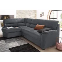 sit&more Ecksofa Pandora L-Form, wahlweise mit Bettfunktion und Bettkasten grau